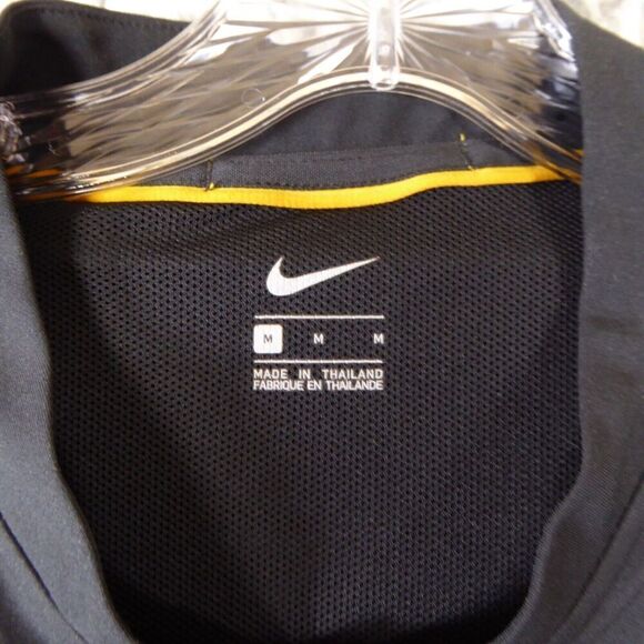 Mizzou Tigers Nike Windbreaker Men's Medium Black Track Full Zip Jacket Side Zip - Picture 3 of 10